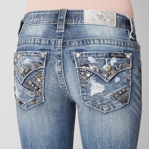 MISS ME STANDARD BOOT BLING STRETCH 32x33